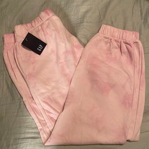 Gap pink tie-dye sweatpant joggers NWT, L tall 💕